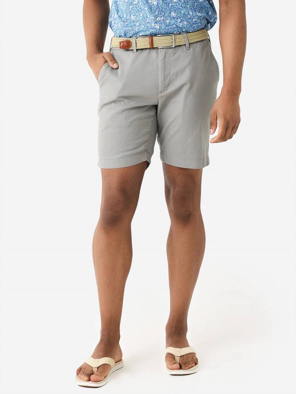 NEW FAHERTY island life short in fog grey